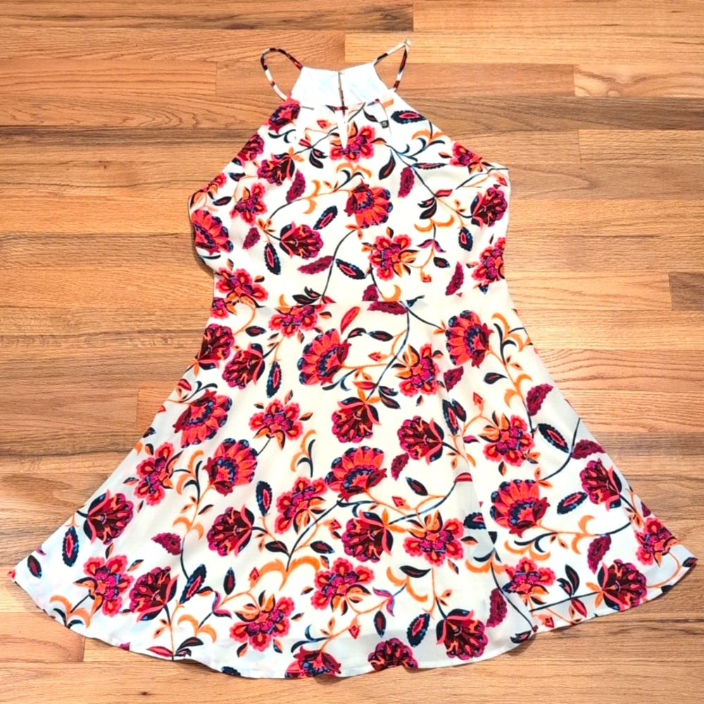 Express White Floral Dress